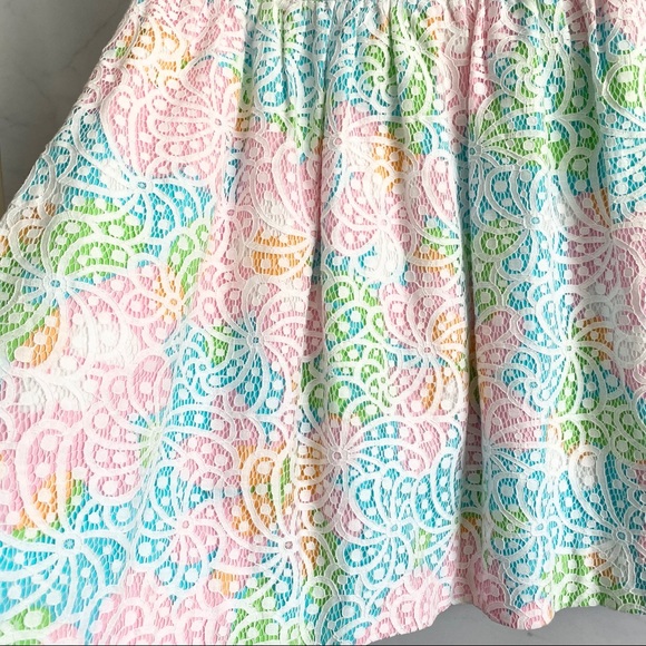 Lilly Pulitzer Lottie Strapless Dress Resort White Salisbury Lace 68579 - Picture 4 of 8